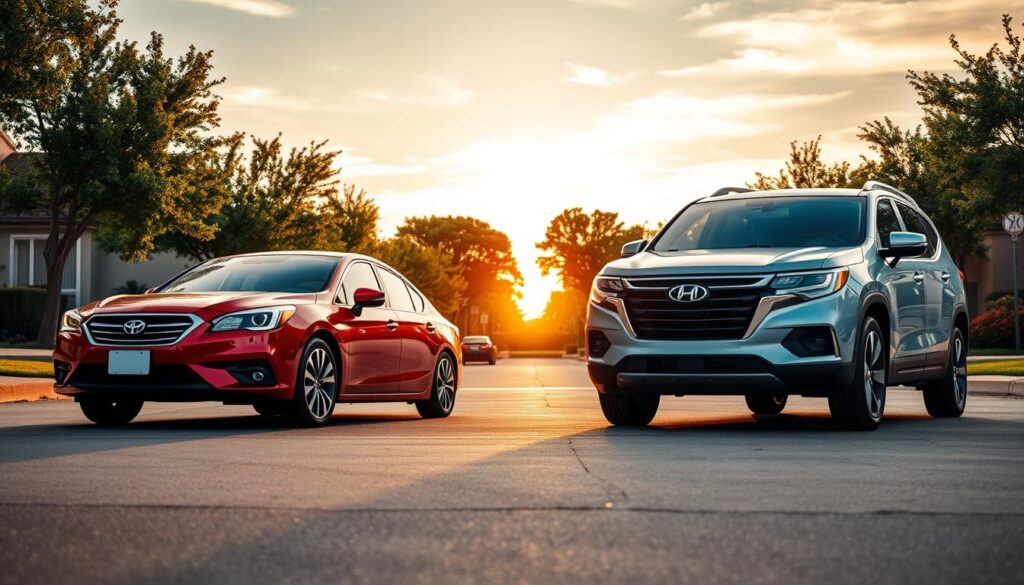 modele klasy średniej oraz van suv crossover