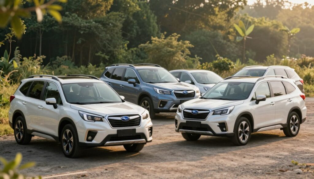 Porównanie generacji Subaru Forester