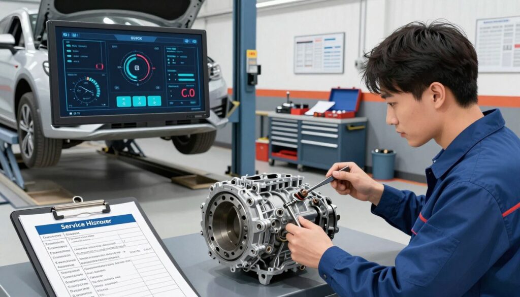 historia serwisowa skrzyni biegów