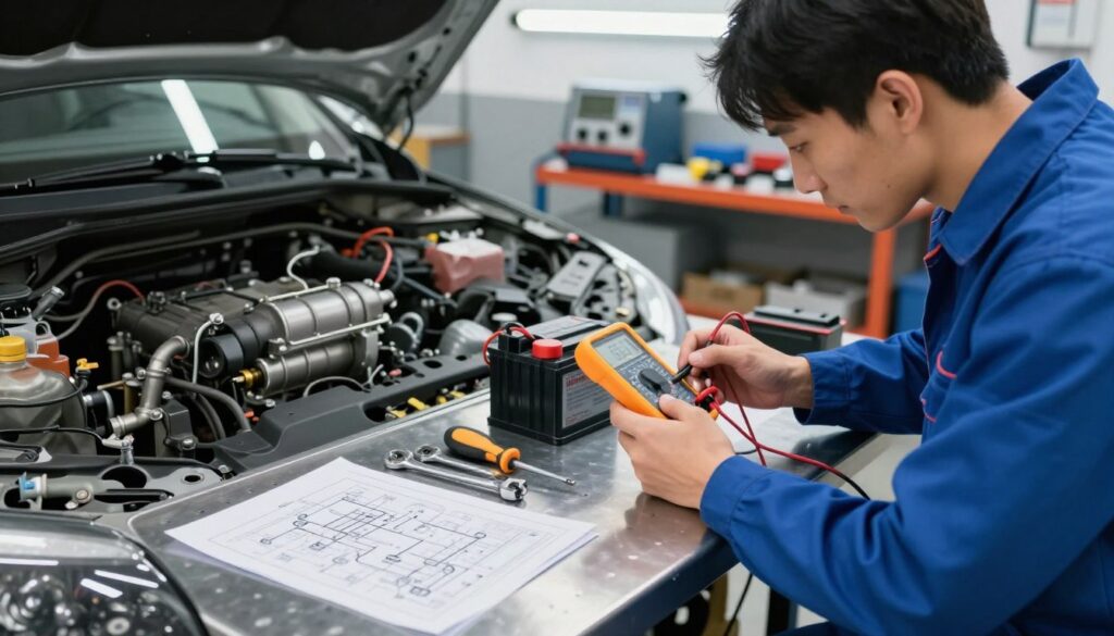 diagnostyka układu rozruchowego samochodu