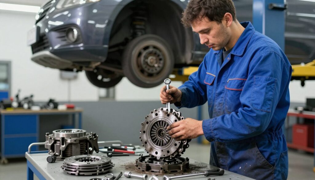 proces wymiany sprzęgła w warsztacie proces wymiany sprzęgła w warsztacie