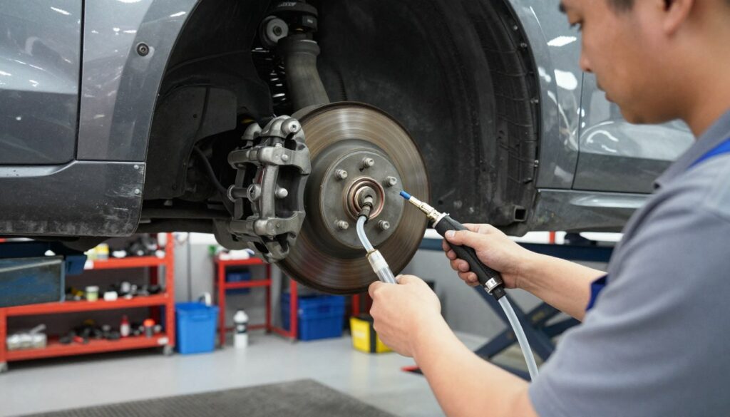 odpowietrzanie układu hamulcowego