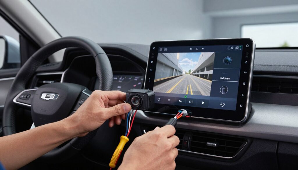 podłączenie kamery do systemu samochodowego