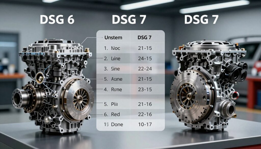 Skrzynia DSG 6 i DSG 7 - porównanie